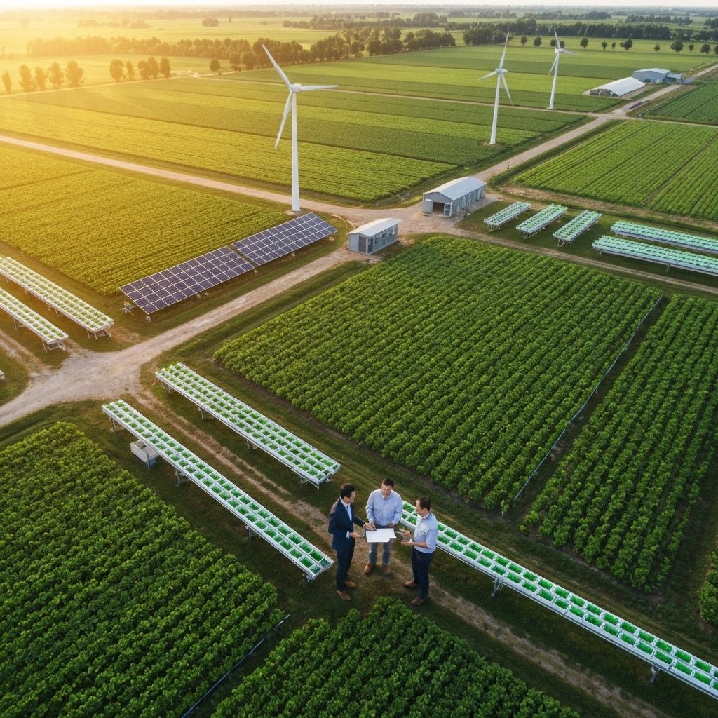 Farm investment and growth visualization